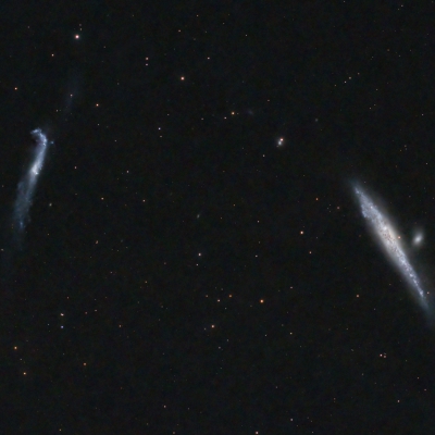 NGC4631 Whale Galaxy und NGC4656 Hockeystick Galaxy vom 11.04.2024