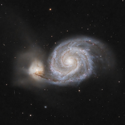 Whirlpool-Galaxie M51 vom 09. und 10.05.2024