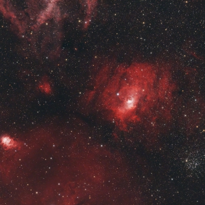 Bubble Nebula NGC7635, M52, NGC7538 vom 01.11.2024