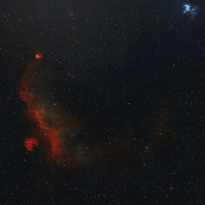 Sh2-296 Seagull Nebula und Sh2-298 Thors Helmet vom 27.02.2026